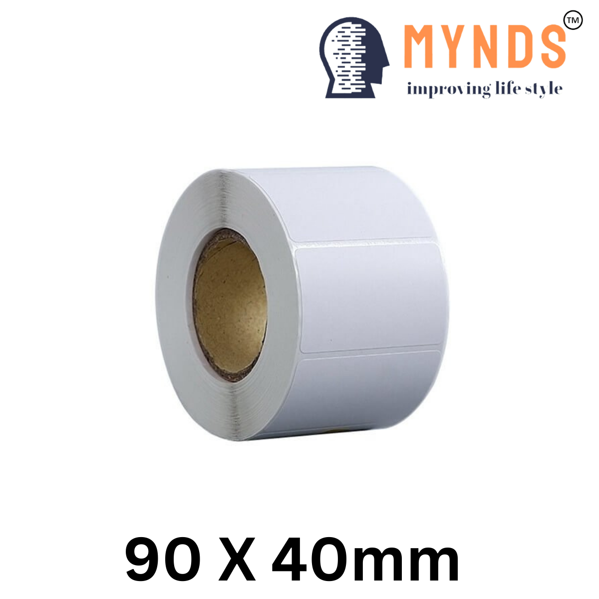 Mynds 90 x 40mm Thermal Transfer Label